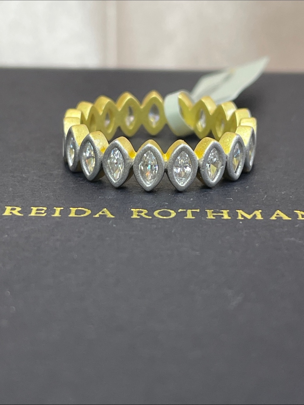 Freida Rothman Marquise Stone Ring Size 9 - NWT $195 MSRP